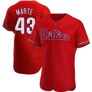 Authentic Yunior Marte Men's Philadelphia Phillies Alternate Jersey - Red