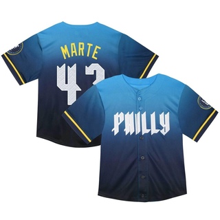 Limited Yunior Marte Toddler Philadelphia Phillies 2024 City Connect Jersey - Blue