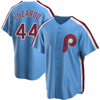 Replica Jesus Luzardo Men's Philadelphia Phillies Road Cooperstown Collection Jersey - Light Blue
