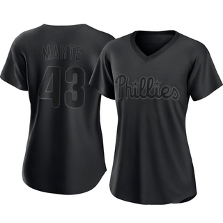 Replica Yunior Marte Women's Philadelphia Phillies Pitch Fashion Jersey - Black