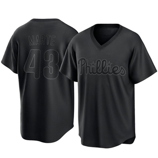 Replica Yunior Marte Youth Philadelphia Phillies Pitch Fashion Jersey - Black